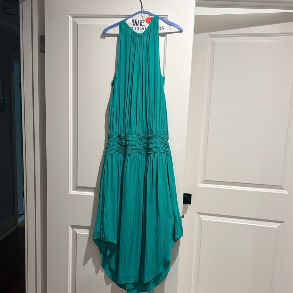 Ramy Brook Audrey Elegant Teal Sleeveless Dress
